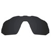 Alphax Polarized Stealth Black Replacement Lenses for Oakley Radar EV