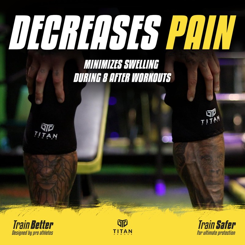 Titan Armour® Premium Knee Sleeves Weight Lifting | 7mm Double-Ply