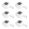 iSunMoon 6 Pack Outdoor Solar Powered LED Gutter Light Fence