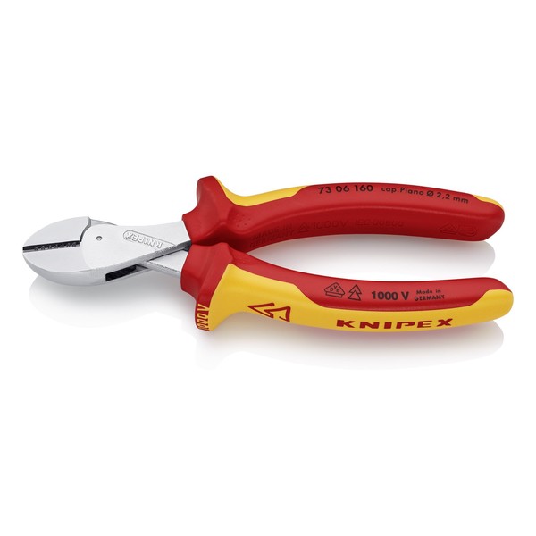 Knipex 73 06 160 Compact Diagonal Cutters"X-Cut" VDE-tested