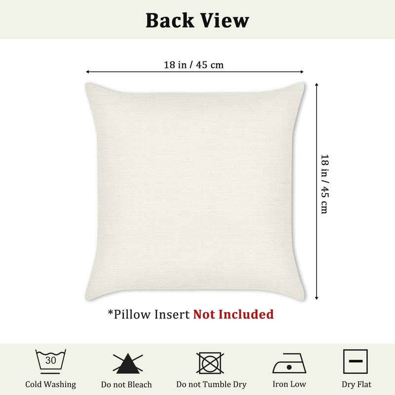 Bonhause Tropical Leaves Cushion Covers 45 x 45 cm Green