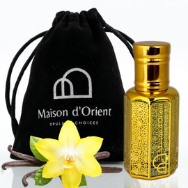 Vanille Luxe Perfume Oil 12 mL – Gourmand Leather with Vanilla Cardamom and Amber. Alcohol Free Long Lasting Oil, Compliment Magnet