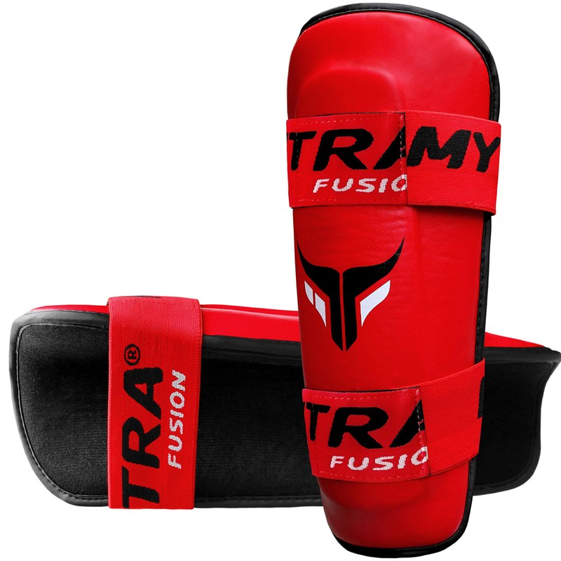 Mytra Fusion Shin Pads (Red, S/M)