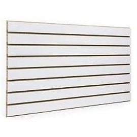 White Slatwall Panels 24"H x 48"L (Set of 2 Panels)