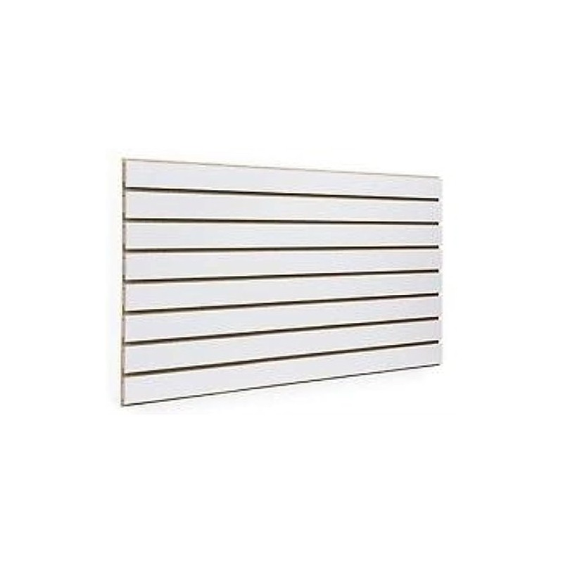 White Slatwall Panels 24"H x 48"L (Set of 2 Panels)