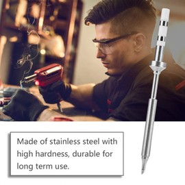TOPINCN 7 Types Mini Stainless Steel Soldering Iron Tip Replacement for Ts100 Portable Outdoor Soldering Iron Kit (Ts-Bc2 Soldering Tip)