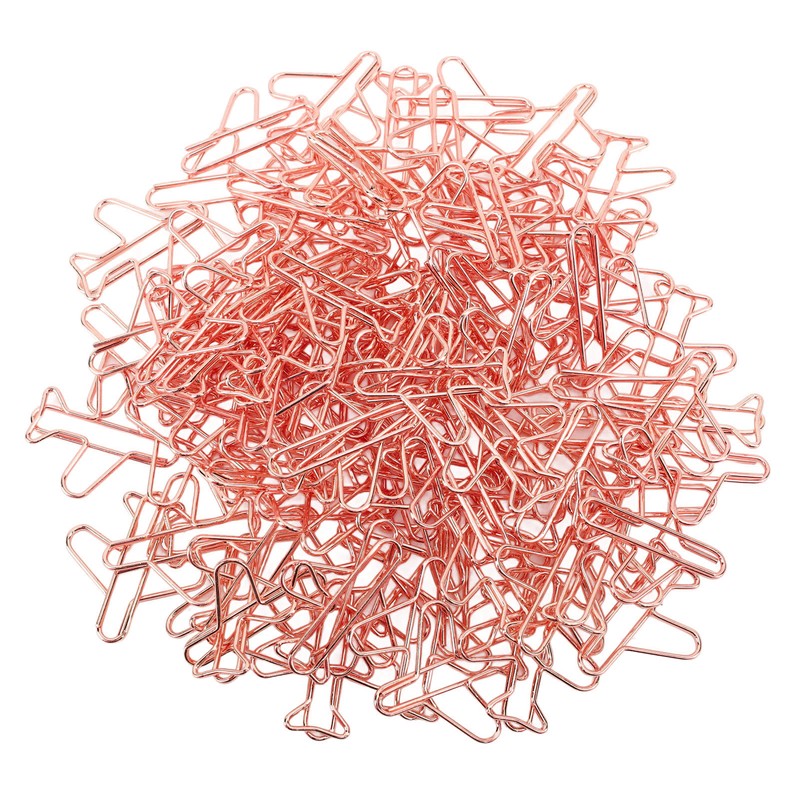 100Pcs Airplane Shaped Paper Clips Metal Lightweight Multipurpose Cute Shaped