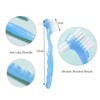 EvaGO 4 Pcs Denture Cleaning Brush with Multi-Layered Bristles and
