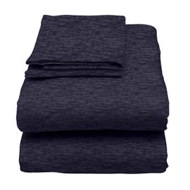 U.S. Polo Assn. All Season, Soft and Cozy T-Shirt Material, 1800 Thread Count 4-Piece Cotton Rich Jersey Sheet Set