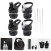 BESPORTBLE 4Sets Portable Straw Lid for Wide Mouth Water Flasks