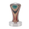Colorful Wood Coffee Flat Tamper Stainless Steel Base Powder Hammer
