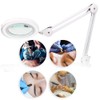 5X Magnifying Glass Led Ring Lamp, Foldable Clip-On Beauty Lamp,