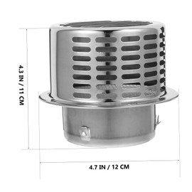 BESPORTBLE Outside Chimney Cap Stainless Steel Chimney Flue Cap Efficient Ventilation