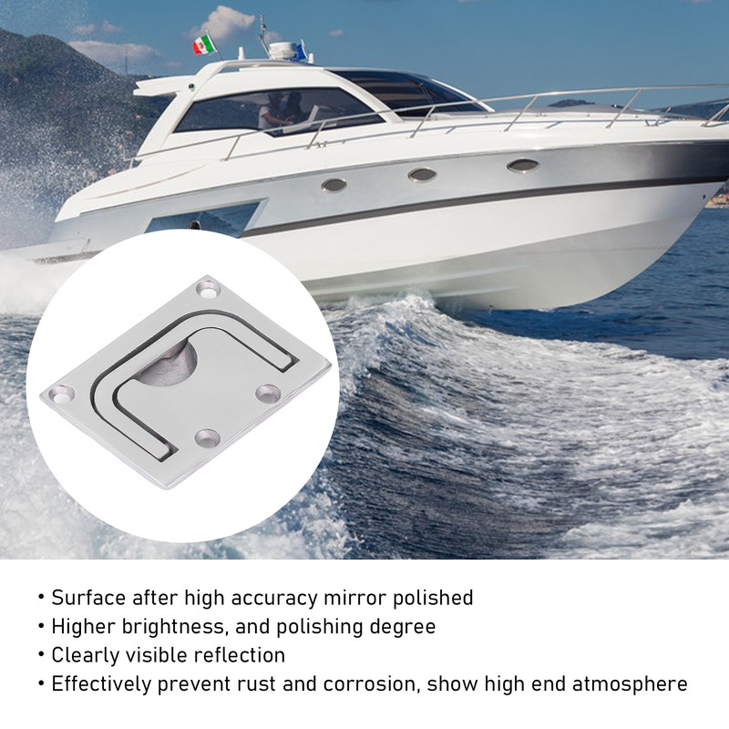 Boat Ring Hatch Pull Flush Lift Deck Cover Handle Marine