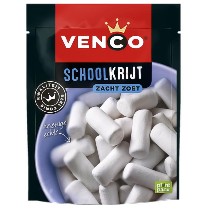 Venco Schoolkrijt Zacht Zoet I Soft and Sweet Licorice School