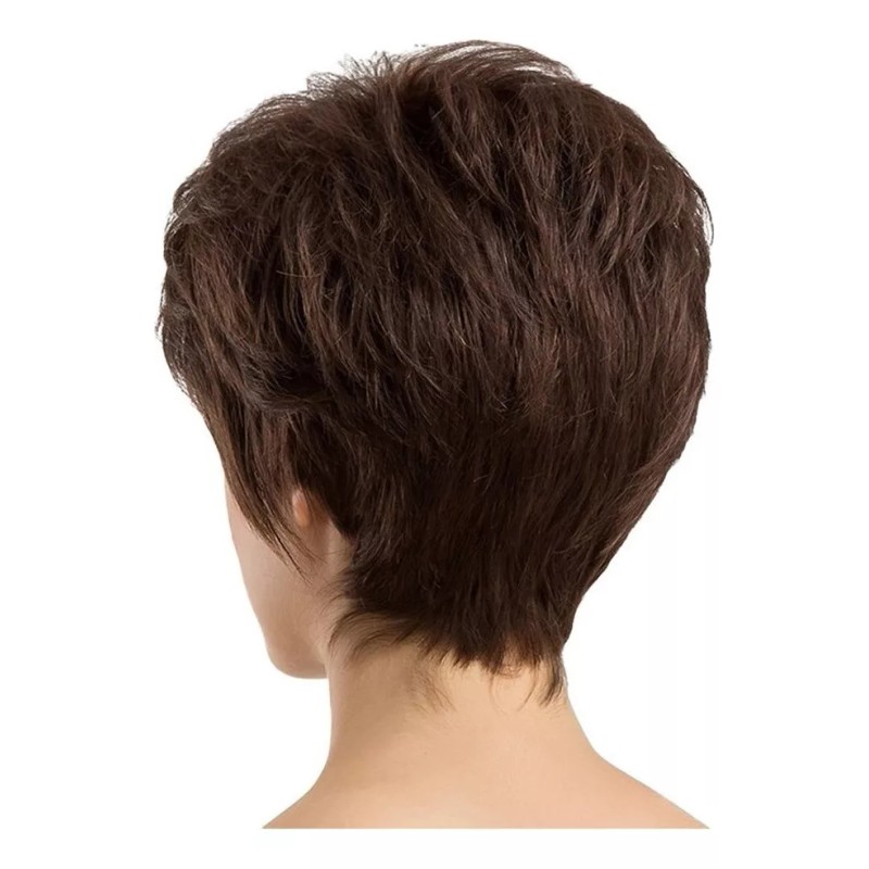 generic Peluca De Corte Pixie De Pelo Corto Natural De
