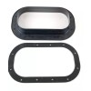Austin Hardware E-Z Open Low Profile Black Aluminum Two Way
