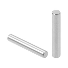 TOP-VIGOR 50Pcs 3mm x 18mm Dowel Pin Shelf Support Pegs, 304 Stainless Steel Cylindrical Shelf Support Pin Fasten Elements Silver Tone