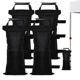112 LBS Enhanced Sand Bags for Canopy (NO Sand)-Sand Bags for Weight - Sand Bags for Canopy Tent- Canopy Weights for Canopy Tent Legs - Outdoor Weighted Sand Bags, Black