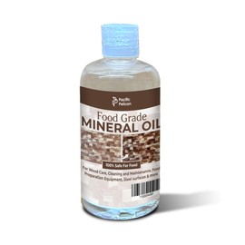 Pacific Pelican Food-Grade Mineral Oil | Oil for Cutting Boards & Butcher Blocks | Perfect for Wooden Utensils & Kitchen Tools | Protects & Restores Wood & Bamboo (1 Gallon)