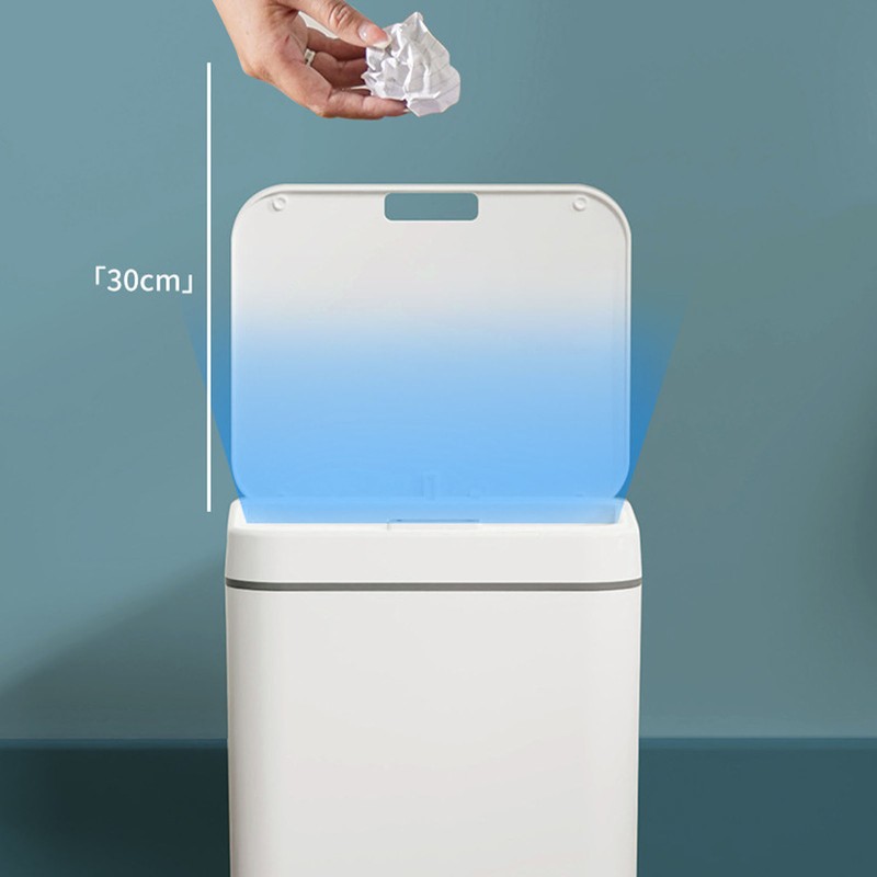 Automatic Trash Can Touchless Quiet Large Capacity Motion Sensor Waste