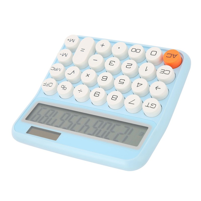 12 Digits Desktop Calculator with Large LCD Display Dual Power