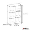 ClosetMaid Closetmaid Decorative Home Stackable 6 Cube Cubeicals Organizer Storage