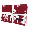 Ragged Rose Christmas Nordic Tea Towels, Cotton, Red, 50 x