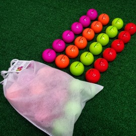 Poker Face 2 Piece Color Golf Ball Just Released New Brand Red Pink Neon Green Orange (2 Dozen)