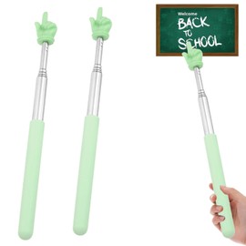 2-Piece Telescopic Teaching Pointer Set - Extendable Classroom Presenter Stick, Retractable Child-Safe Instructor Tool for Nursery/School Supplies
