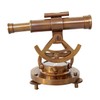 Brass Alidade Decorative Telescope 4" with Base Compass Gifts (5