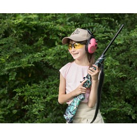 Pro Ears ReVO Electronic Earmuffs, Child-Sized Hearing Protection Muff, NRR 25, Dual Circuit Boards, Exclusive DLSC Technology, Pro Form Leather Seals, Made in USA, Purple Rain