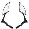 ANCLLO Motorcycle Aluminum Blade Universal Rearview Side Mirrors Silverado End