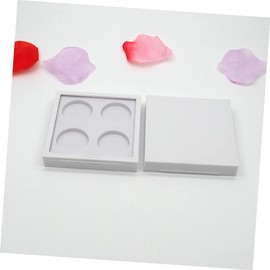 TOVINANNA 2pcs 4 Eyeshadow Palette Empty Lipstick 4 Color Eyeshadow Case Makeup Accessories Eyeshadow Container Pallet Makeup Powder Container Eye Shadow Tray Magnet White Cosmetic