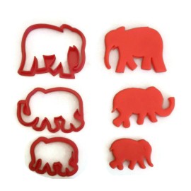 Things4thinkers Elephant Cookie cutter set