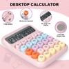 DANRONG Mechanical Switch Calculator with Big Buttons, Calculators Desktop, 12