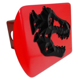 Elektroplate Metalhead T-Rex All Metal Red Hitch Cover for Trucks and SUVs | Fits Standard 2" Trailer Hitch Receivers | Premium Weatherproof