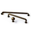 French Furniture Fittings Set of 6 Deep Antique Brass Kitchen