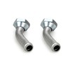 H-Jun 2Pcs Transmission Cooler Oil Tube Connector Compatible with Honda