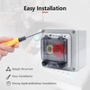 APIELE IP67 Outdoor Waterproof Button Switch Box Emergency Stop Button