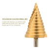 ZELCAN Large HSS Spiral Groove Step Drill Bit, 12 Sizes