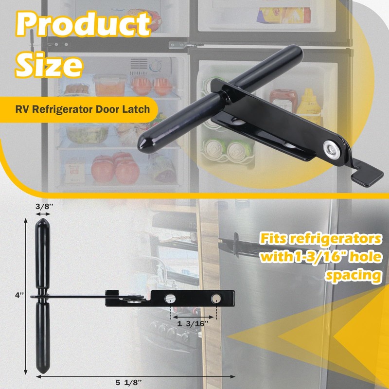 RV Refrigerator Door Latch (2 Pcs)