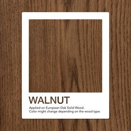 Natura Onecoat Wood Stain Oil, Sample, 25 mL (0.84 fl oz), Walnut, Easy to Apply, Very Low Odor, Linseed Oil, Interior Furniture&Flooring, Dries Fast, VOC/Solvent Free,Durable Hardwax Oil for Sampling