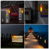 Aolyty Solar Strobe Warning Light LED Warning Lamp 4-Pack Super