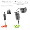 12Pcs Stainless Steel Bore Brush Set with 1/4" Hex Shank