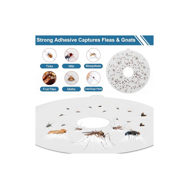 15 Pack Flea Trap Refills, 6" Replacement Glue Boards, Flea