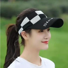 Wonianjeon [원이안전] 여성 캡 썬캡 남자 남성골프모자 여자 (본품) [체스골프썬캡CG 화이트] [Won Safety] Women's Cap Sun Cap Men's Golf Hat for Women (Main Product) [Chess Golf Sun Cap CG White]