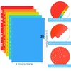 SJBAUTYO 20 Folder Dividers, Part Index for A4 Folders, Suitable