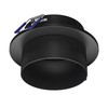 ledscom.de KRON Ceiling Mounting Frame, Round, Matte Black, Spotlights, Recessed