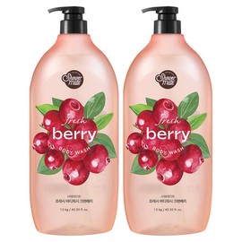 Shower Mate 샤워메이트 크랜베리 바디워시, 1.2kg, 2개 Shower Mate Cranberry Body Wash, 1.2kg, 2 Pieces [1.2kg x 2 pieces]